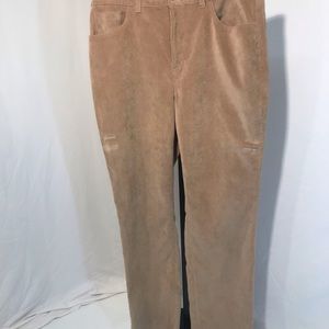 Women’s Jaclyn  Smith Corduroy Pants Tan size 12
